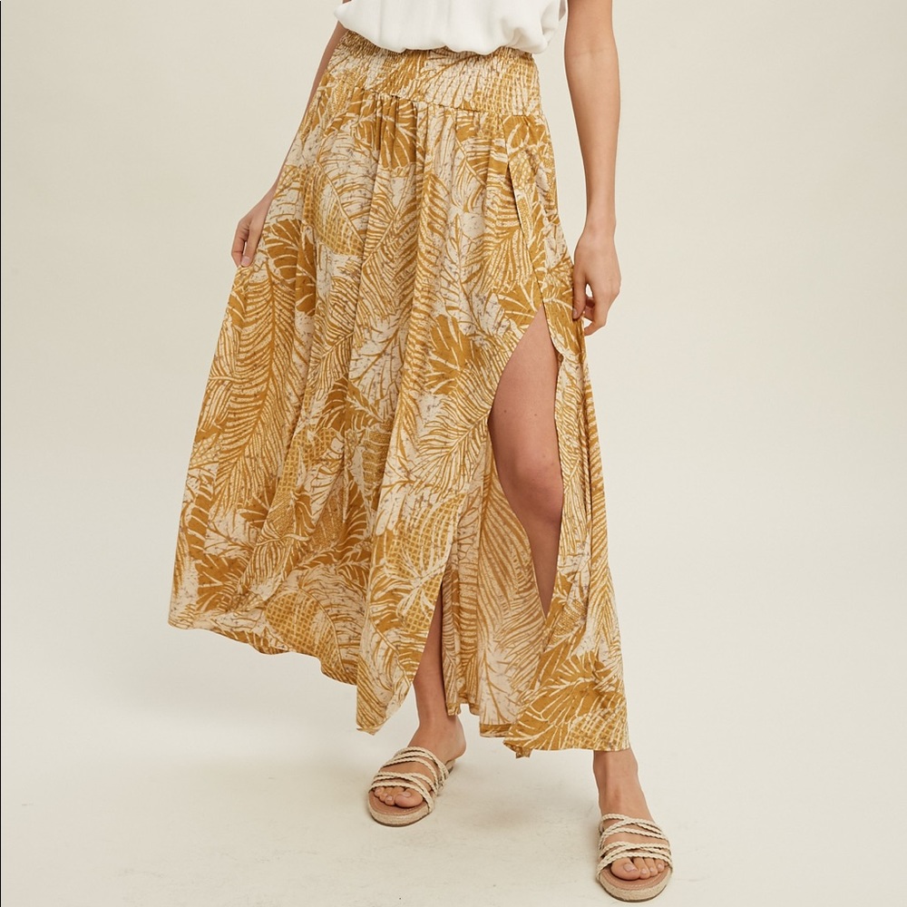 Tropical maxi skirt